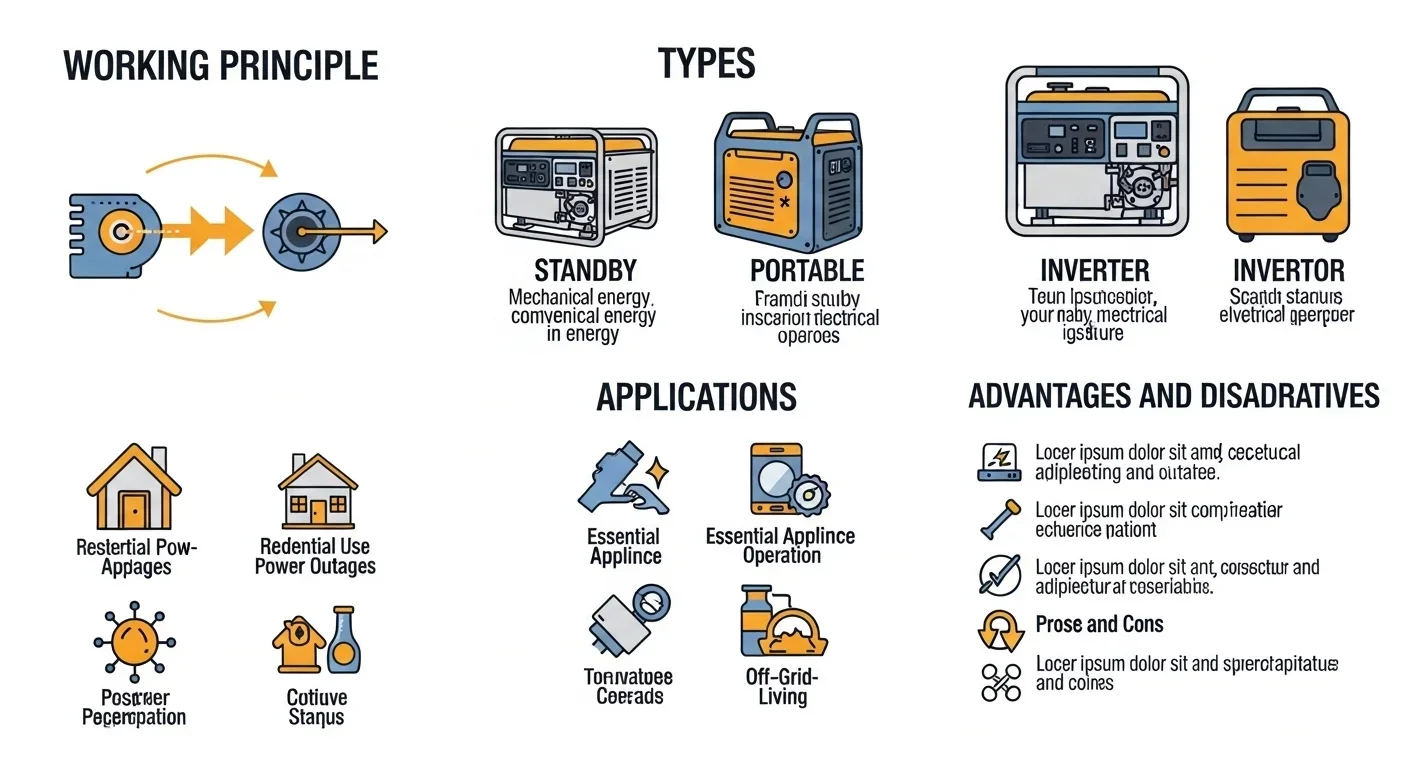 Home Backup Generator: Working Principle, Types, Applications ...