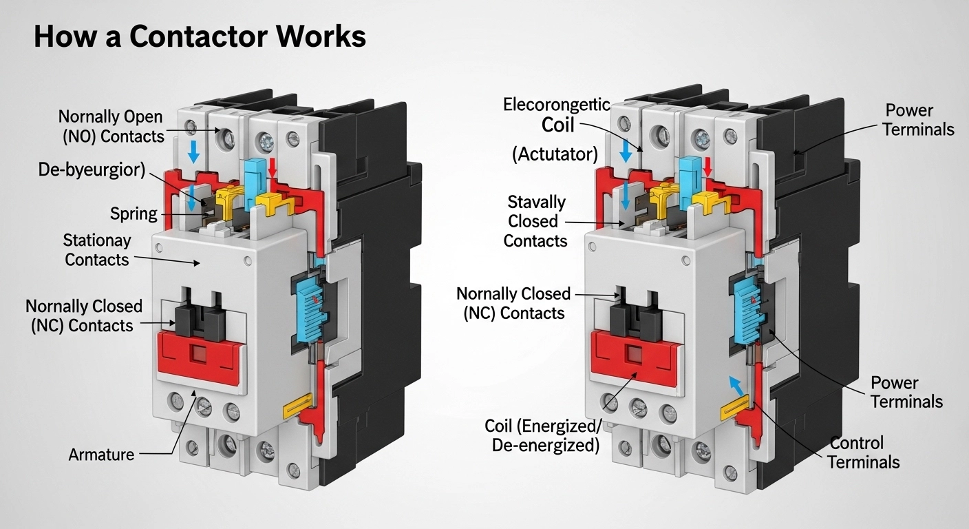 Motor Contactor Example What is a Contactor?