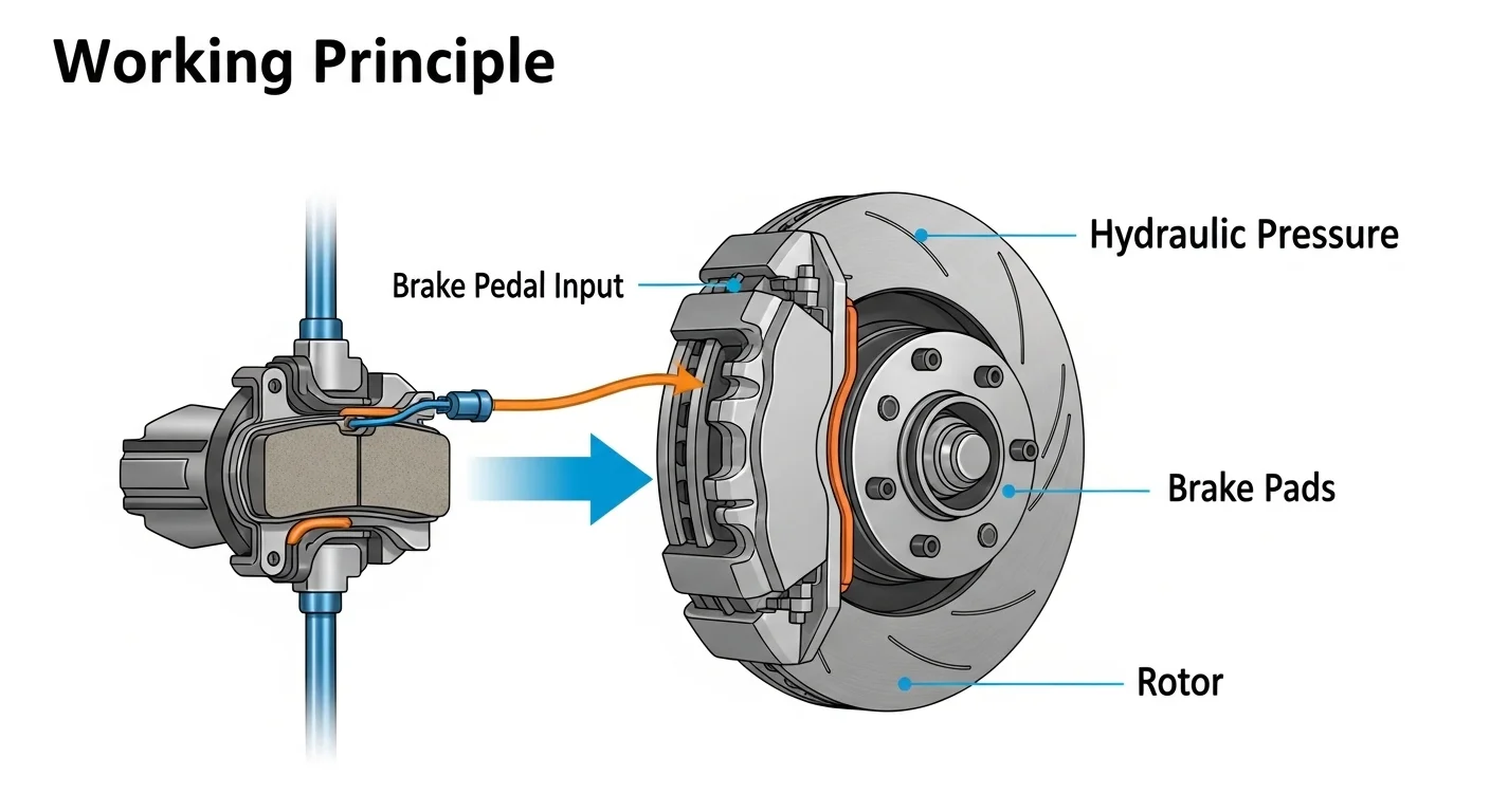 Brake Spring Against Rotor Brake Rotor Replacement: Working Principle, Types, Process ...