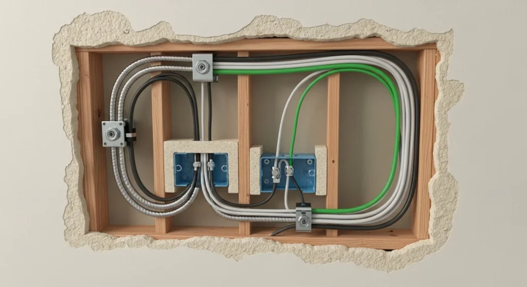 Concealed Conduit Wiring in Homes