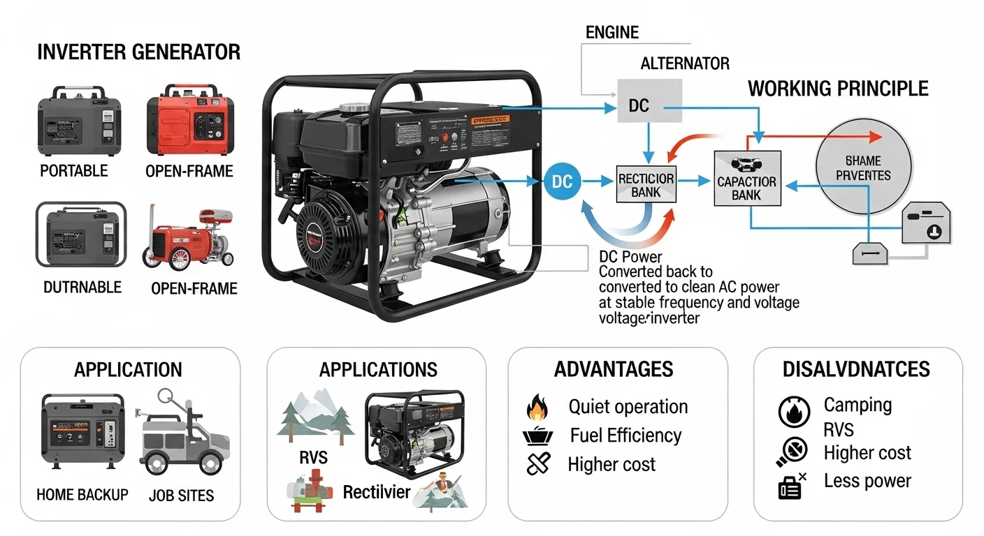 Generator Module Types Inverter Generator: Working Principle, Types, Applications, Advantages ...