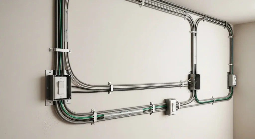 Surface Conduit Wiring in Houses