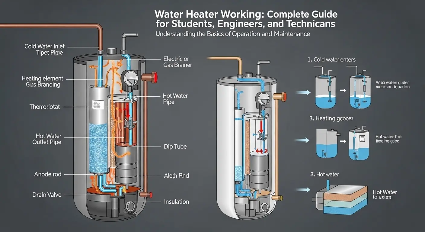 Working With Water Water Heater Working: Complete Guide for Students, Engineers, and ...
