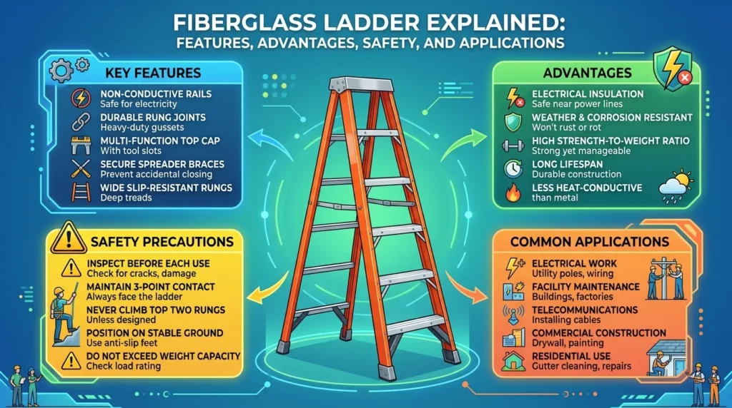 Ladder Materials Types Ladder: Types, Working Principle, Applications, Advantages and ...