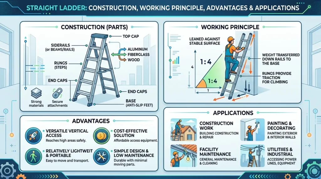 Structural Ladder Types Ladder: Types, Working Principle, Applications, Advantages and ...
