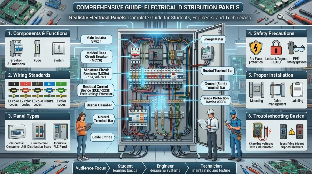 Realistic electrical panels
