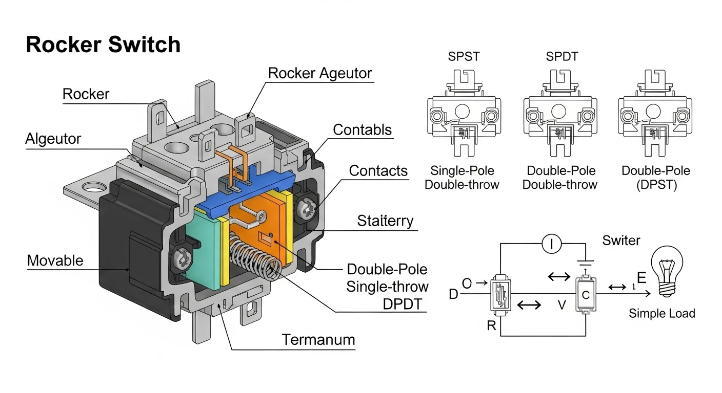 Electric Rocker Graphics Rocker Switch: Complete Guide for Electrical Students, Engineers, and ...