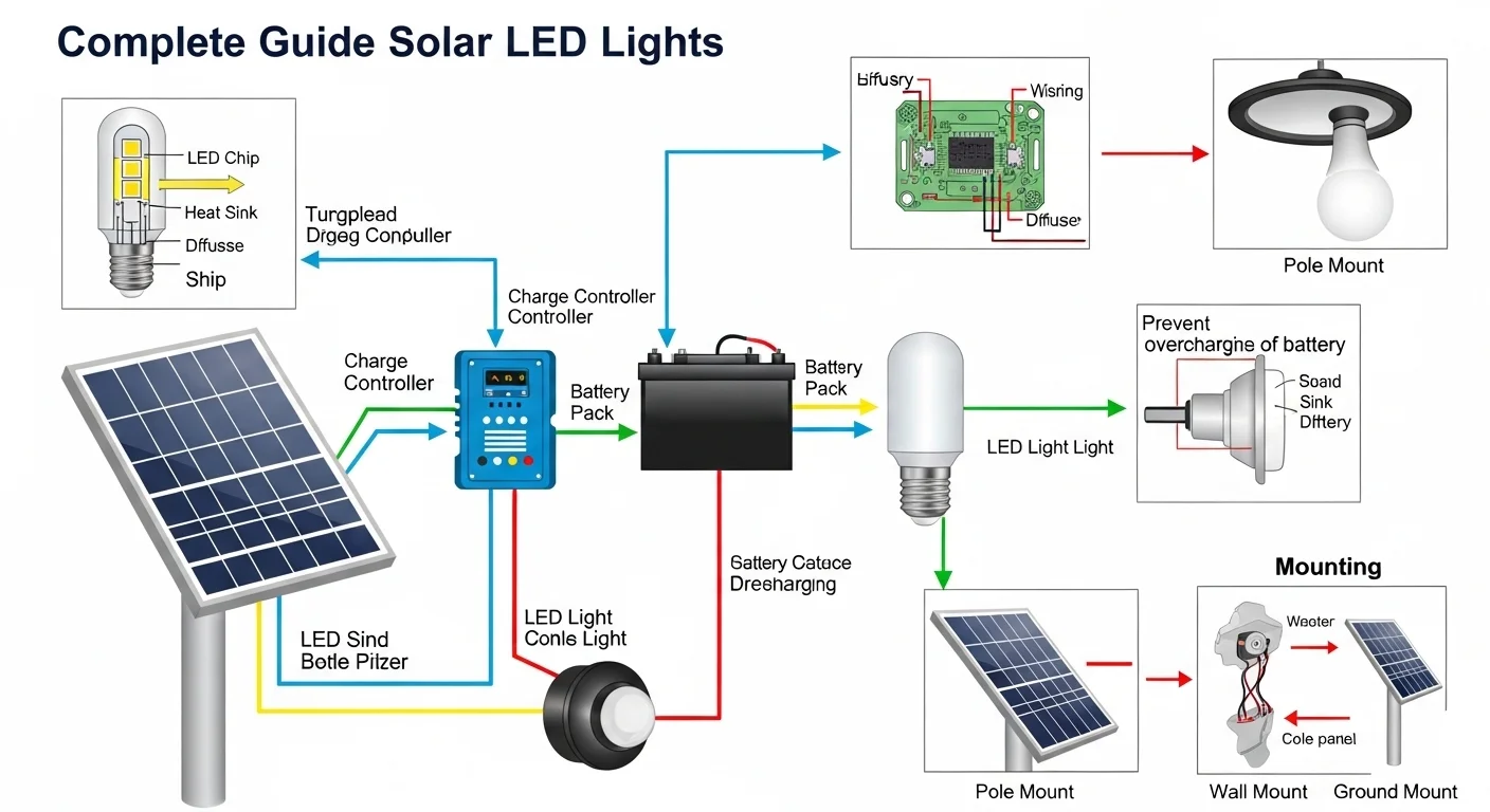 Solar LED Lights: Complete Guide for Electrical Students, Engineers ...