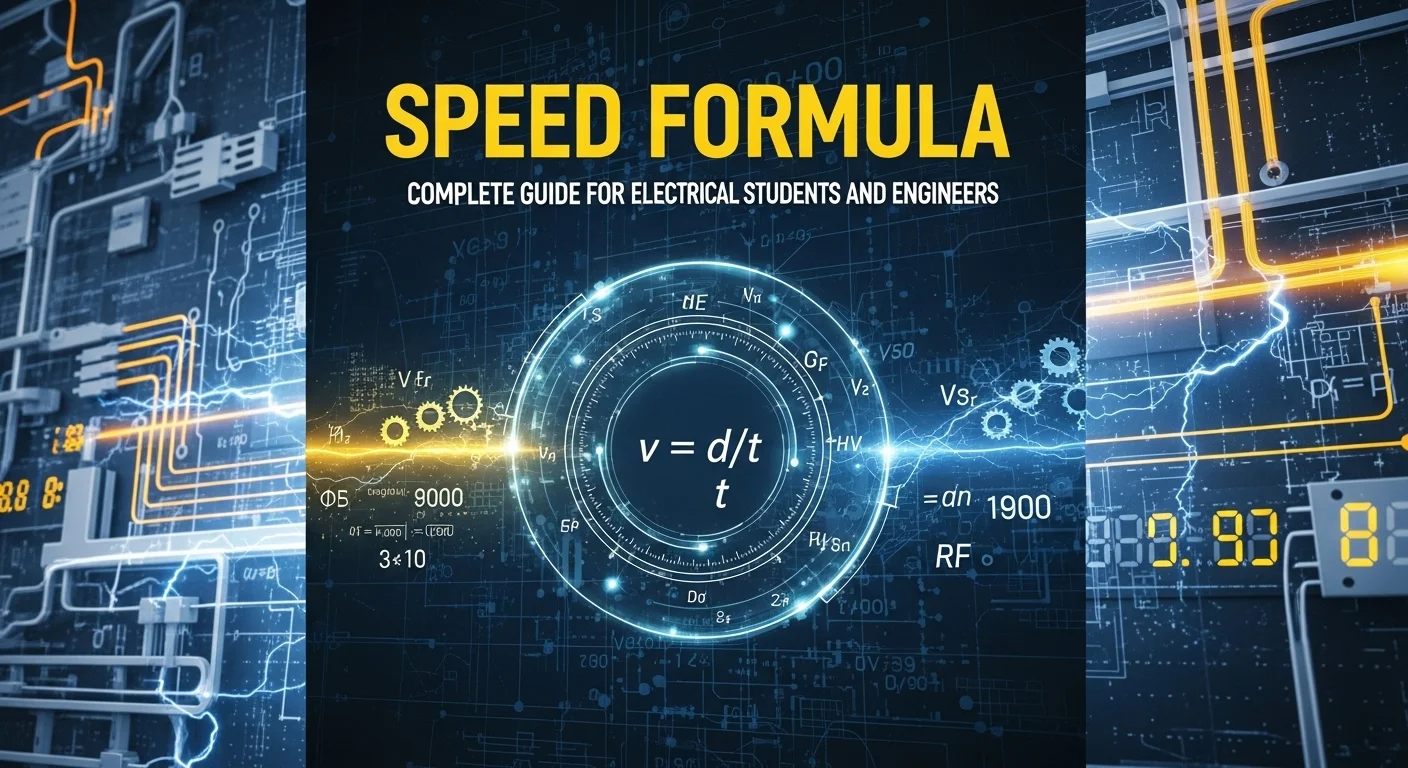 Speed Formula in Electrical Engineering: Complete Guide for Students ...