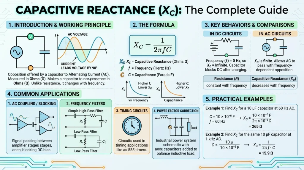 Capacitive Reactance Formula
