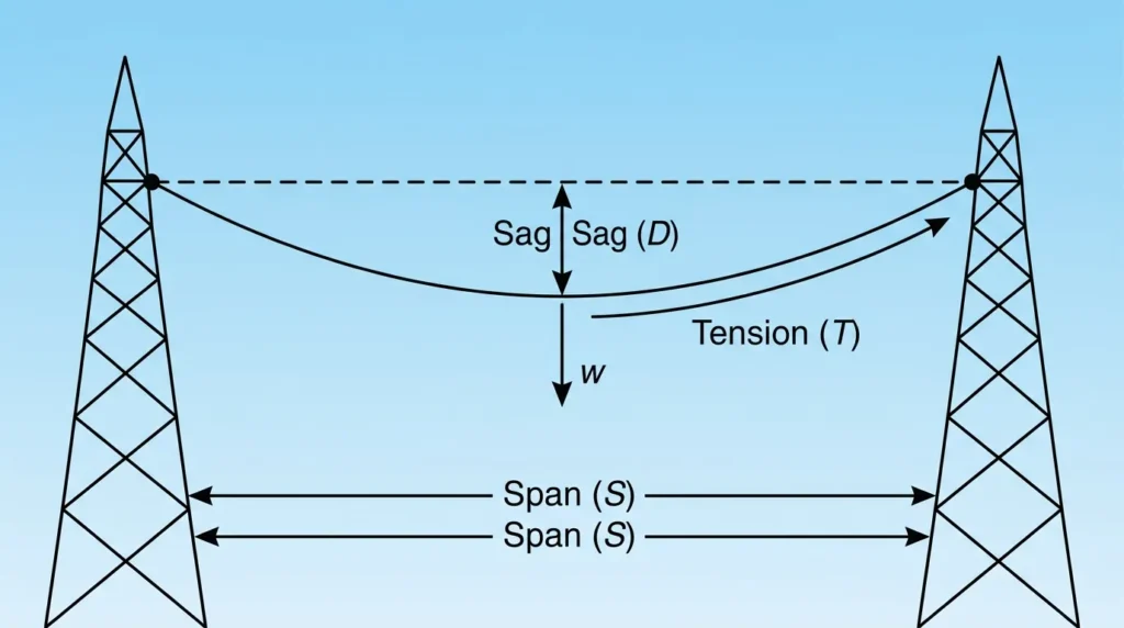 Sag and Tension in Lines