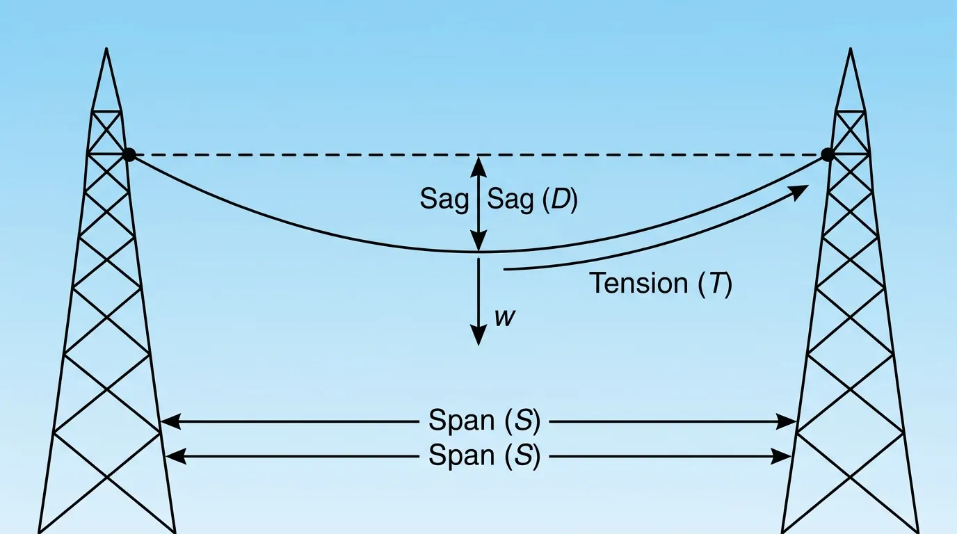 Sag and Tension in Lines