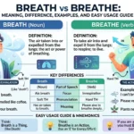 breath vs breathe