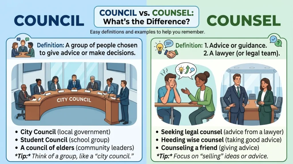 council vs counsel