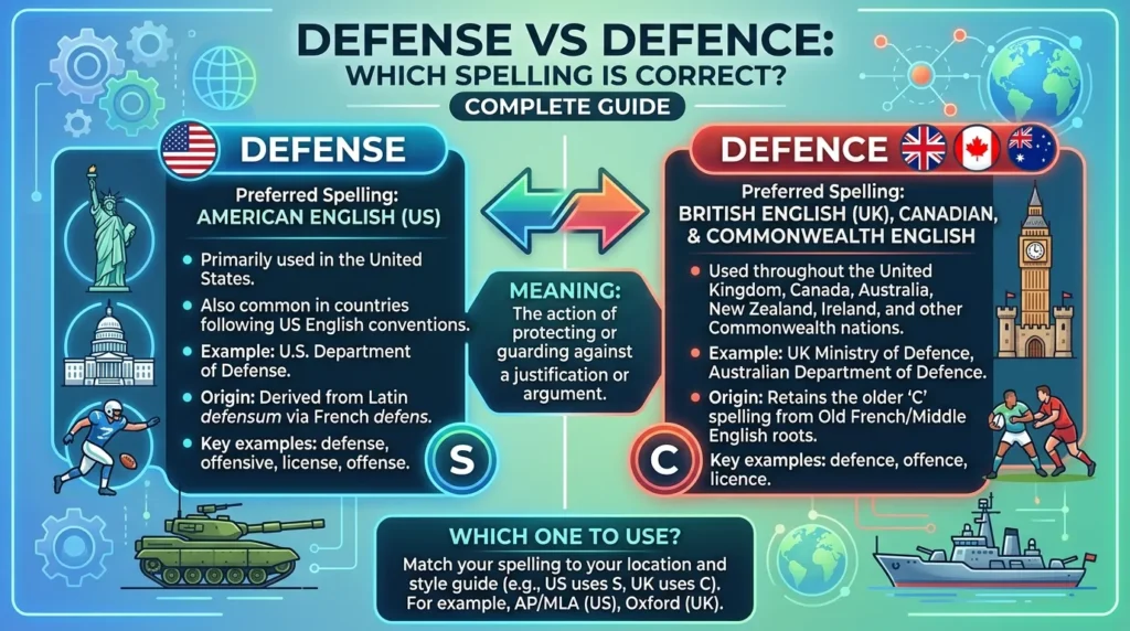 defense vs defence