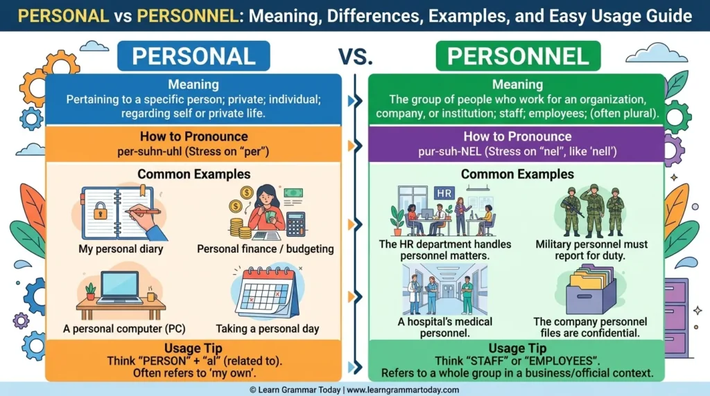 personal vs personnel