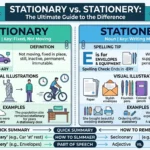stationary vs stationery