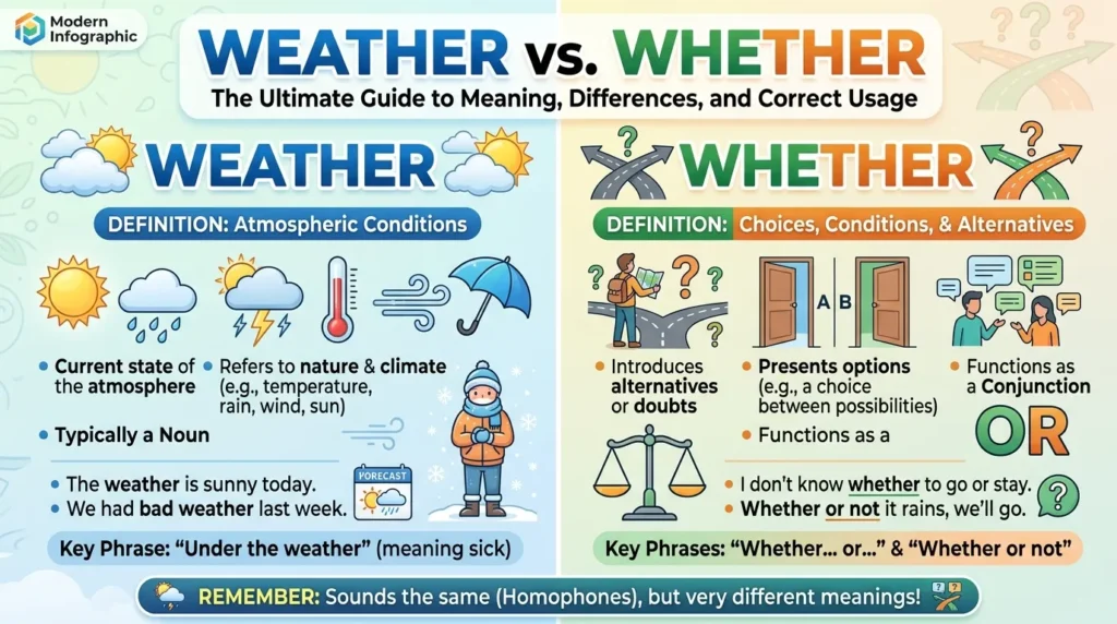 weather vs whether