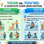your vs you're