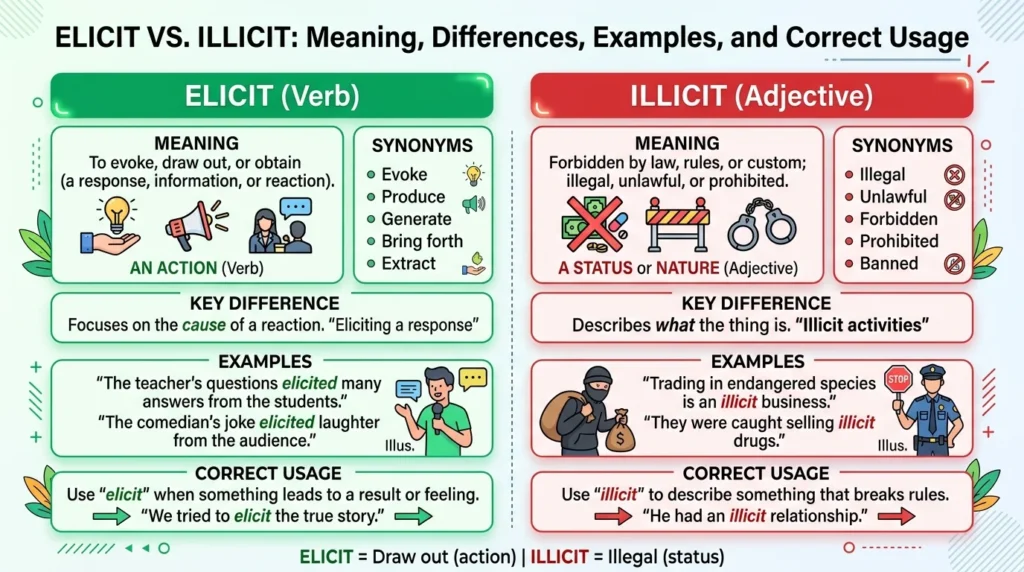 Elicit vs Illicit