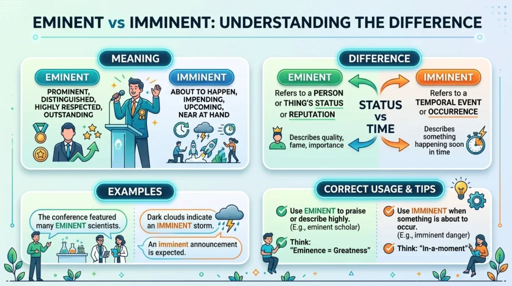 Eminent vs Imminent