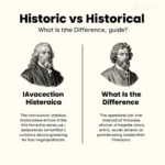 Historic vs Historical