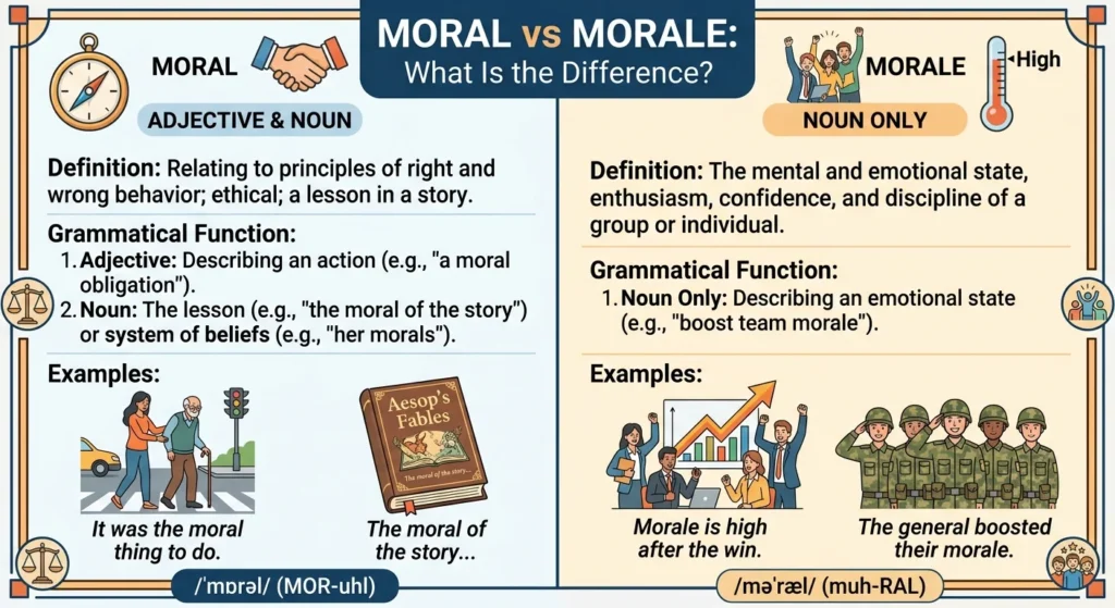 Moral vs Morale