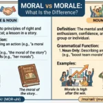 Moral vs Morale