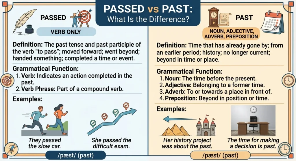 Passed vs Past