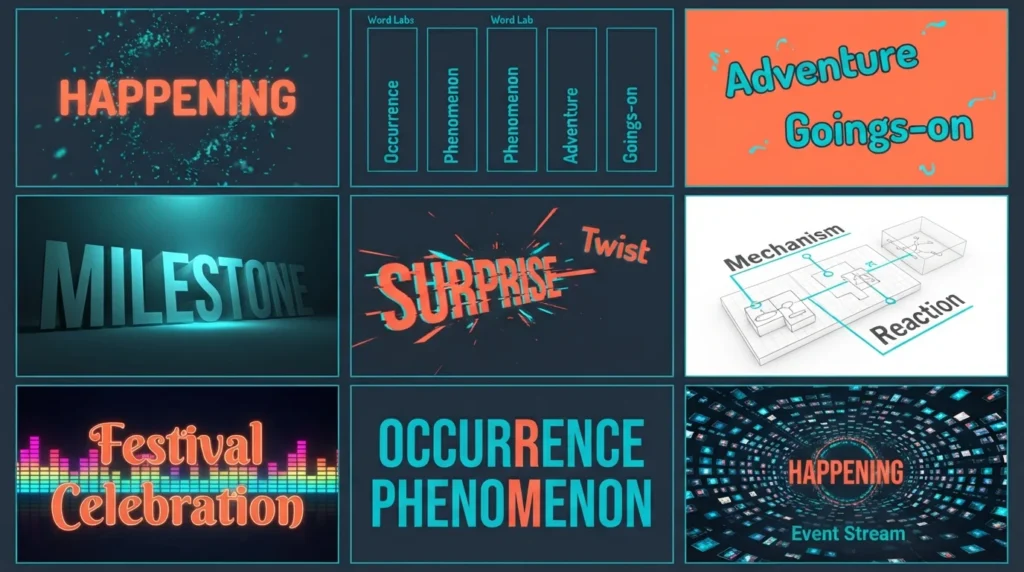 synonyms for happening