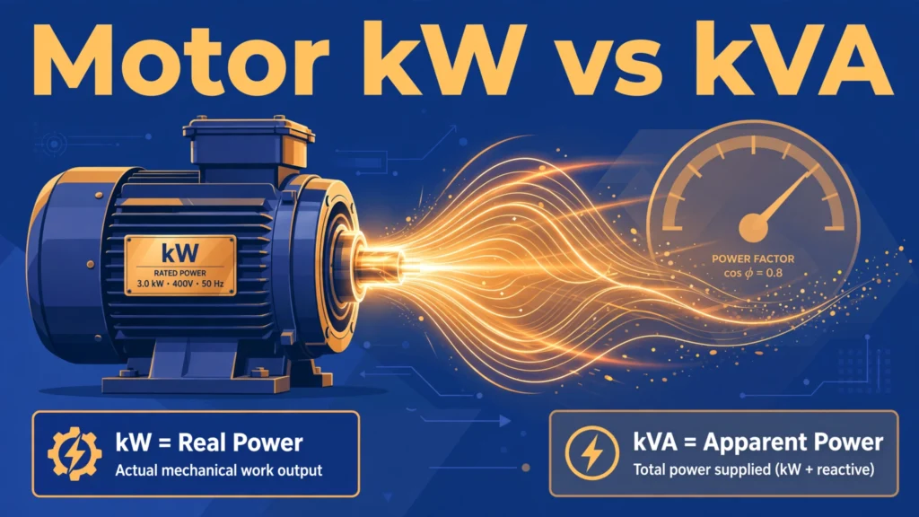 motor kw vs kva
