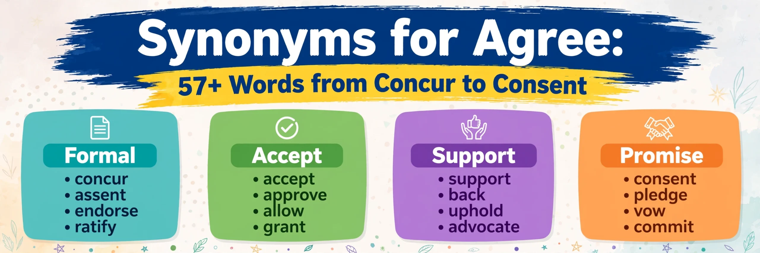 Synonyms for Agree