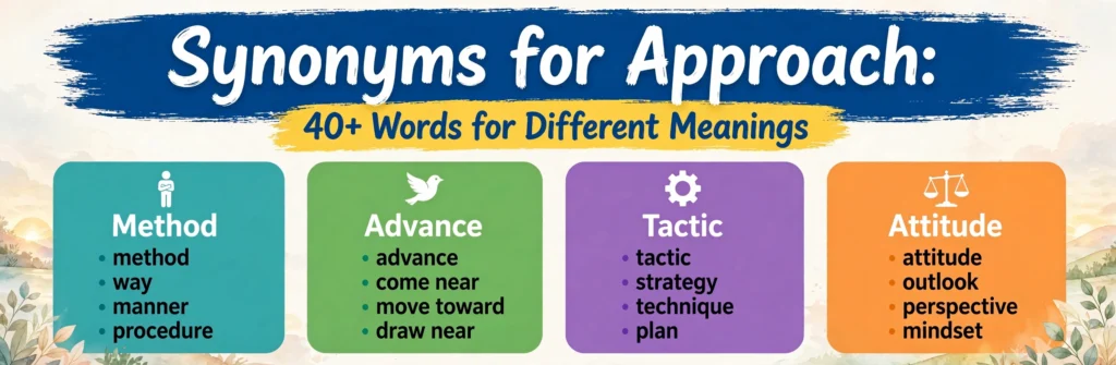Synonyms for Approach