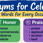 Synonyms for Celebrate