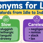 Synonyms for Lazy