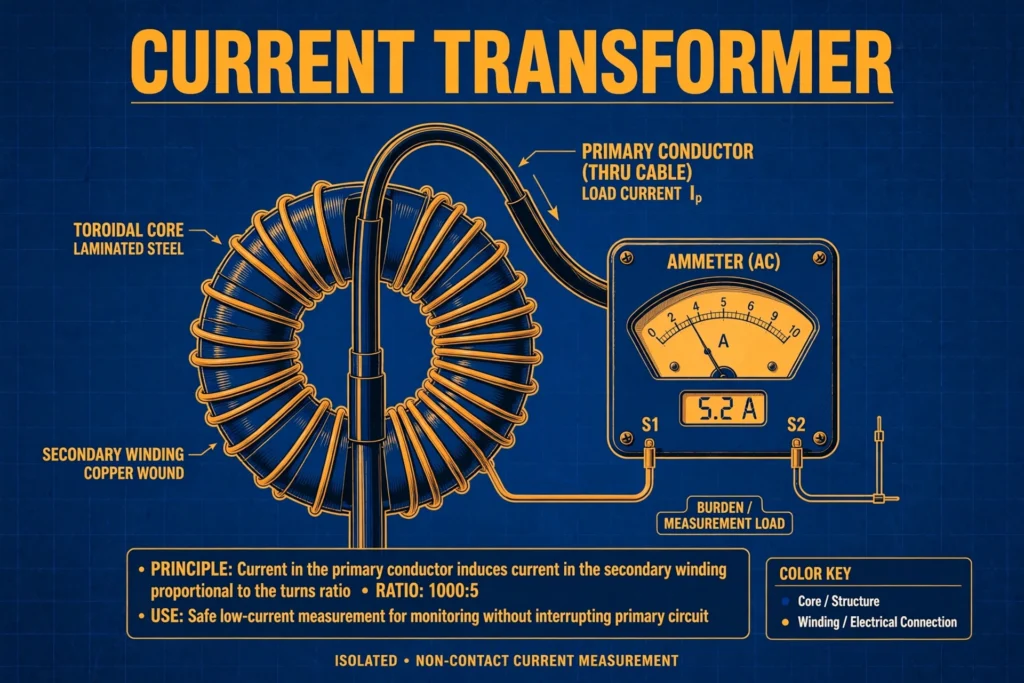 What Is a Current Transformer? Working & Types