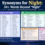 Synonyms for Night