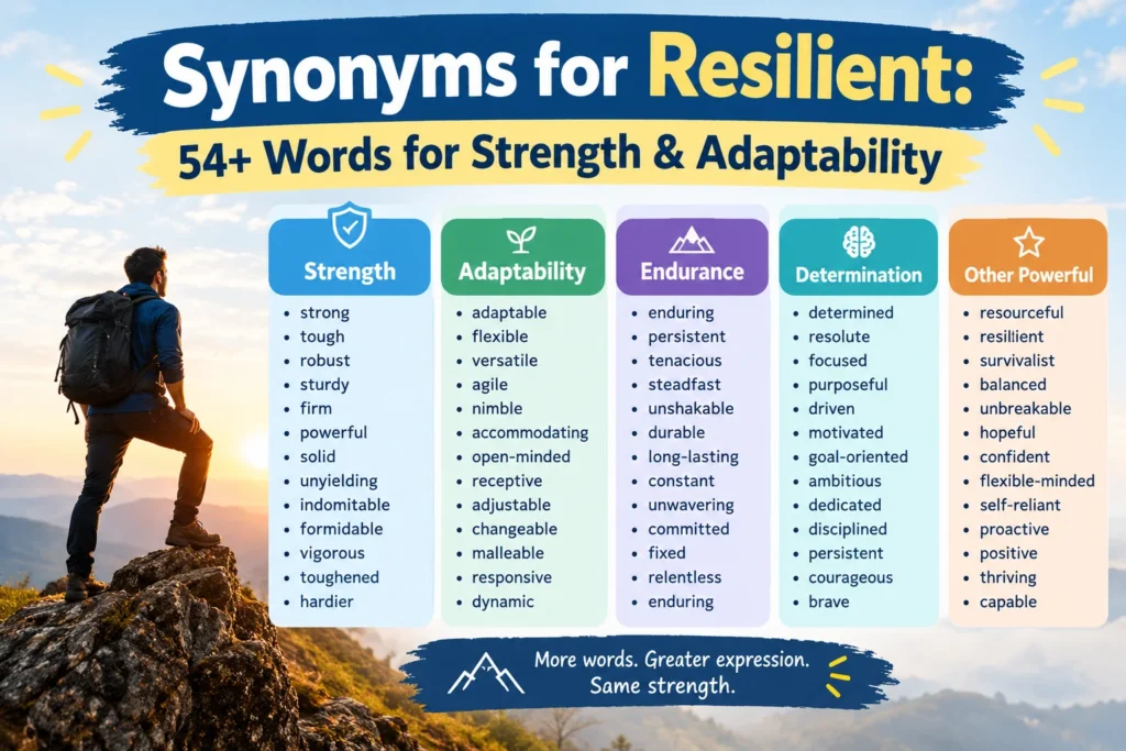 Synonyms for Resilient